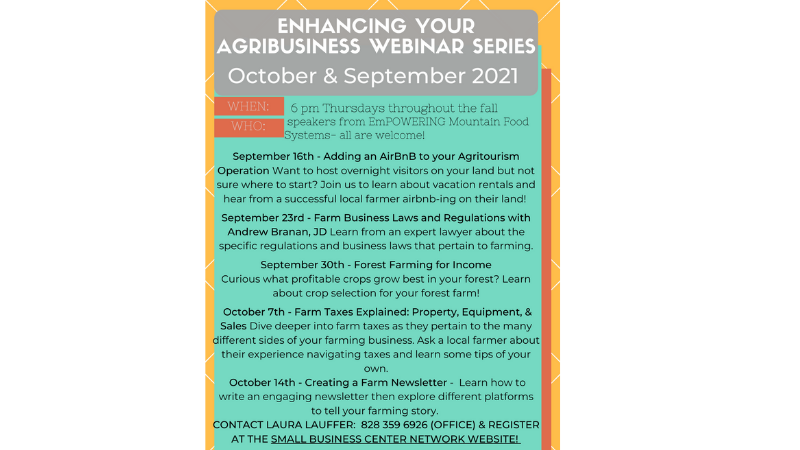 Agribusiness Webinars Fall 2021