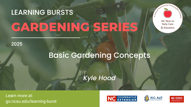 Learning Bursts Basic Gardening Concepts graphic