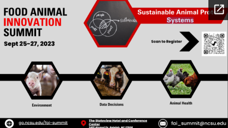 Food Animal Innovation Summit 2023 flyer