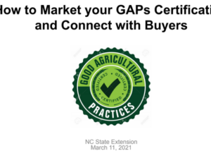 How to Market GAPs Certification presentation slide