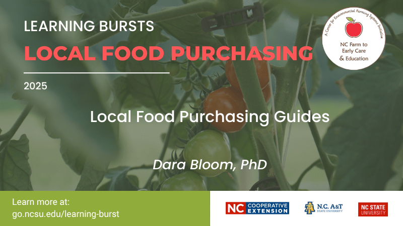 Learning Bursts Local Food Purchasing Guides graphic