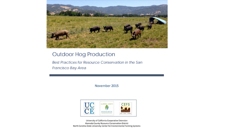 Outdoor Hog Production resource