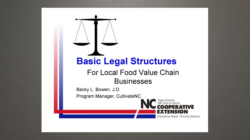 Basic legal structures