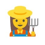 woman farmer emoji